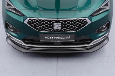 CSR Frontspoiler | Cup-Spoilerlippe mit ABE für Seat Tarraco CSL946-C Carbon Look glänzend (keine Lackierung erforderlich)