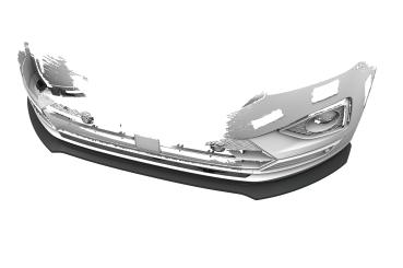 CSR Frontspoiler | Cup-Spoilerlippe mit ABE für Seat Tarraco CSL946-C Carbon Look glänzend (keine Lackierung erforderlich)