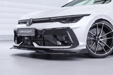 CSR Frontspoiler | Cup-Spoilerlippe mit ABE für VW Golf 8 R CSL947-S Strukturiert schwarz matt (keine Lackierung erforderlich)