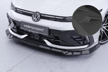 CSR Frontspoiler | Cup-Spoilerlippe mit ABE für VW Golf 8 R CSL947-L Lackierung erforderlich (unlackiert)