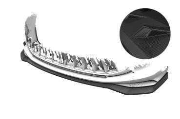 CSR Frontspoiler | Cup-Spoilerlippe mit ABE für DFSK Forthing 4-U-Tour CSL959-M Carbon Look matt strukturiert (keine Lackierung erforderlich)