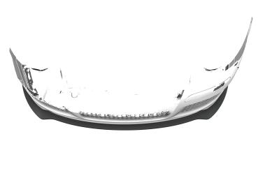 CSR Frontspoiler | Cup-Spoilerlippe mit ABE für VW Golf 5 (Typ 1K) GTI Edition 30/Pirelli CSL967-L Lackierung erforderlich (schwarz matt)