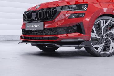 CSR Frontspoiler | Cup-Spoilerlippe mit ABE für Skoda Karoq Sportline CSL973-K Kupfer matt (keine Lackierung erforderlich)