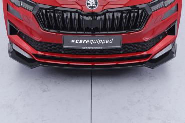 CSR Frontspoiler | Cup-Spoilerlippe mit ABE für Skoda Karoq Sportline CSL973-K Kupfer matt (keine Lackierung erforderlich)