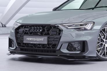 CSR Frontspoiler | Cup-Spoilerlippe mit ABE für Audi A6 / S6 C8 (Typ 4A) CSL976-M Carbon Look matt strukturiert (keine Lackierung erforderlich)