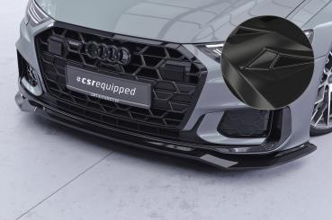 CSR Frontspoiler | Cup-Spoilerlippe mit ABE für Audi A6 / S6 C8 (Typ 4A) CSL976-G Glossy schwarz Hochglanz (keine Lackierung erforderlich)