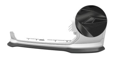 CSR Frontspoiler | Cup-Spoilerlippe mit ABE für Mini F65 / F66 / F67 CSL978-C Carbon Look Hochglanz (keine Lackierung erforderlich)