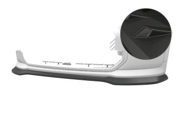 CSR Frontspoiler | Cup-Spoilerlippe mit ABE für Mini F65 / F66 / F67 CSL978-M Carbon Look matt strukturiert (keine Lackierung erforderlich)