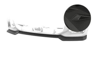 CSR Frontspoiler | Cup-Spoilerlippe mit ABE für BMW X6 G06 CSL982-M Carbon Look matt strukturiert (keine Lackierung erforderlich)
