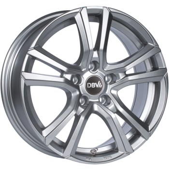 DBV Alufelge Andorra shadow silber 8x19 ET40 5x114.3 Nabe 74.1mm KBA 51946