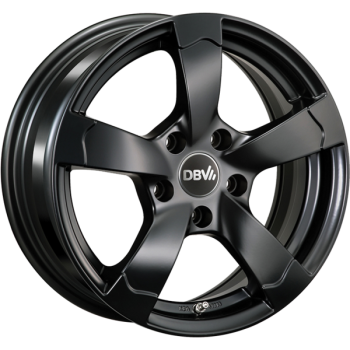 DBV Alufelge Torino II schwarz matt 8x18 ET48 5x112 Nabe 66.6mm KBA 48881