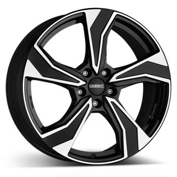 DEZENT Alufelge KB dark black/polished 6.5x17 ET40 5x114.3 Nabe 60.1mm KBA 54567