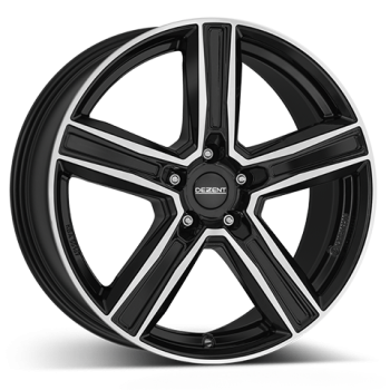 DEZENT Alufelge KG dark black/polished 7.5x17 ET30 5x112 Nabe 66.6mm KBA 55159