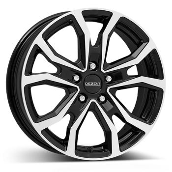 DEZENT Alufelge TV-Trailer dark black/polished 6.5x17 ET30.1 5x112 Nabe 66.6mm KBA 100057