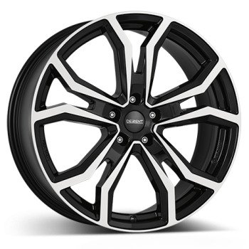 DEZENT Alufelge TV dark black/polished 9x20 ET57 5x112 Nabe 66.6mm KBA 54025