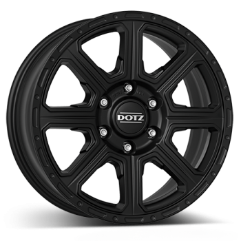 DOTZ Alufelge Kalahari black black matt 8x17 ET30 6x139.7 Nabe 93.1mm KBA 53517