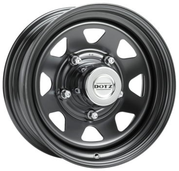 DOTZ Alufelge Dakar black 7x16 ET8 5x165.1 Nabe 122.5mm KBA 46217