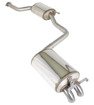 Novus Edelstahl Abgasanlage Original Look für Mercedes W201 – 2x55 mm – EG-Genehmigung