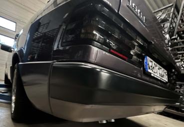 Novus Edelstahl Abgasanlage Original Look für Mercedes W201 mit Doppelflansch – EG-Genehmigung