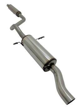 Novus Edelstahl Sportauspuffanlage 55mm 1x60mm S-Design für VW Golf 1 Cabrio