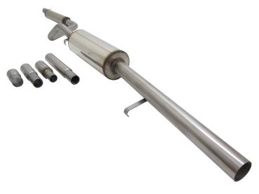 Novus Edelstahl Sportauspuffanlage für VW Jetta 1 (16) – 1x60 mm Endrohr, EG-Betriebserlaubnis