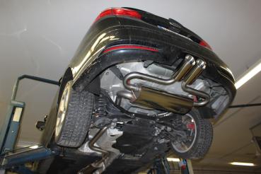 Fox passend für Ford Focus III ST Turnier Endschalldämpfer quer Ausgang mittig - 2x100 Typ 25 mittig FO032055-294