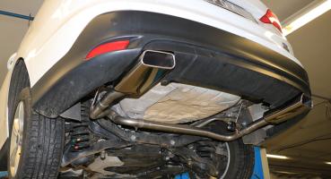 Fox passend für Ford Focus III Ecoboost - Turnier/ Kombi Endschalldämpfer Ausgang rechts/links - 145x65 Typ 59 rechts/links FO032103-671