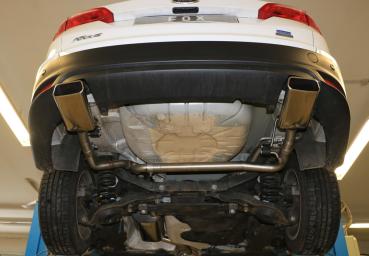 Fox passend für Ford Focus III Ecoboost - Turnier/ Kombi Endschalldämpfer Ausgang rechts/links - 145x65 Typ 59 rechts/links FO032103-671