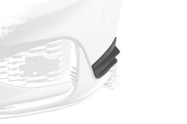 CSR Performance Flaps mit ABE für Hyundai  I30 (PD) N / N-Line FP025-L schwarz matt (Lackierung erforderlich)