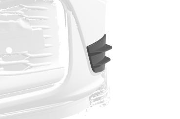 CSR Performance Flaps mit ABE für Hyundai  I30 (PD) N / N-Line FP025-L schwarz matt (Lackierung erforderlich)
