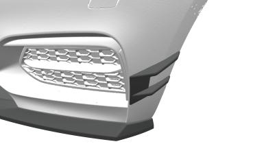 CSR Performance Flaps mit ABE für BMW 2er F22 / F23 (M-Paket, M2) FP027-L schwarz matt (Lackierung erforderlich)
