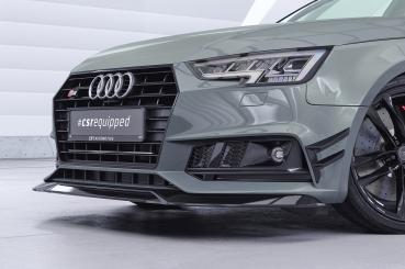 CSR Performance Flaps mit ABE für Audi A4 B9 (Typ 8W) S-Line FP033-S schwarz matt strukturiert (keine Lackierung erforderlich)