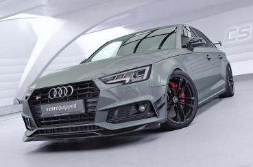 CSR Performance Flaps mit ABE für Audi A4 B9 (Typ 8W) S-Line FP033-S schwarz matt strukturiert (keine Lackierung erforderlich)