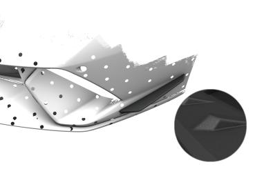 CSR Performance Flaps für Lamborghini Huracan Performante FP038-S schwarz matt strukturiert (keine Lackierung erforderlich)