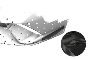 CSR Performance Flaps für Lamborghini Huracan Performante FP038-G Glossy schwarz Hochglanz (keine Lackierung erforderlich)