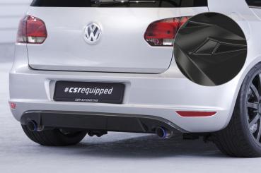 CSR Diffusor | Heckansatz mit ABE für VW Golf 6 HA044-G Glossy schwarz Hochglanz (keine Lackierung erforderlich)