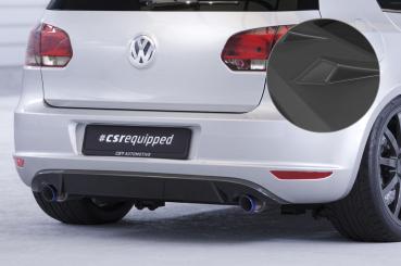 CSR Diffusor | Heckansatz mit ABE für VW Golf 6 HA044-L schwarz matt (Lackierung erforderlich)