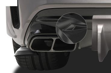 CSR Diffusor | Heckansatz mit ABE für Mercedes-Benz CLA 45 AMG X117 C117 HA213-C Carbon Look glänzend (keine Lackierung erforderlich)