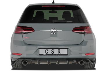 CSR Diffusor | Heckansatz mit ABE für VW Golf 7 TCR HA232-C Carbon Look glänzend (keine Lackierung erforderlich)