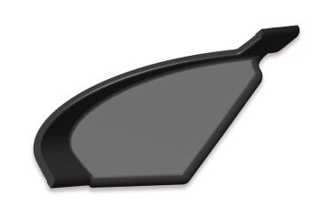 CSR Diffusor | Heckansatz mit ABE für VW Golf 7 Basis HA236-C Carbon Look glänzend (keine Lackierung erforderlich)