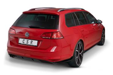 CSR Diffusor | Heckansatz mit ABE für VW Golf 7 Variant (vor Facelift) HA239-C Carbon Look glänzend (keine Lackierung erforderlich)