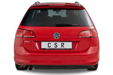 CSR Diffusor | Heckansatz mit ABE für VW Golf 7 Variant (vor Facelift) HA239-C Carbon Look glänzend (keine Lackierung erforderlich)