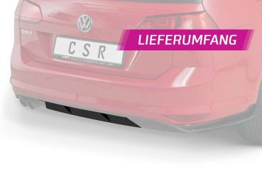CSR Diffusor | Heckansatz mit ABE für VW Golf 7 Variant (vor Facelift) HA239-C Carbon Look glänzend (keine Lackierung erforderlich)