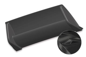 CSR Diffusor | Heckansatz mit ABE für VW Golf 7 GTI / GTD / GTE HA240-C Carbon Look glänzend (keine Lackierung erforderlich)