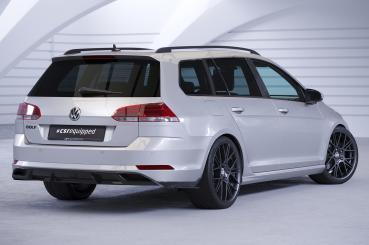 CSR Diffusor | Heckansatz mit ABE für VW Golf 7 Variant (Facelift) HA241-S Strukturiert schwarz matt (keine Lackierung erforderlich)