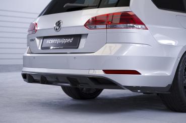 CSR Diffusor | Heckansatz mit ABE für VW Golf 7 Variant (Facelift) HA241-S Strukturiert schwarz matt (keine Lackierung erforderlich)