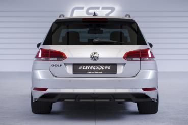 CSR Diffusor | Heckansatz mit ABE für VW Golf 7 Variant (Facelift) HA241-S Strukturiert schwarz matt (keine Lackierung erforderlich)