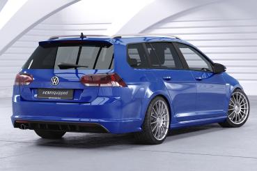 CSR Diffusor | Heckansatz mit ABE für VW Golf 7 Variant R-Line HA242-C Carbon Look glänzend (keine Lackierung erforderlich)