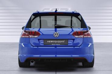 CSR Diffusor | Heckansatz mit ABE für VW Golf 7 Variant R-Line HA242-C Carbon Look glänzend (keine Lackierung erforderlich)