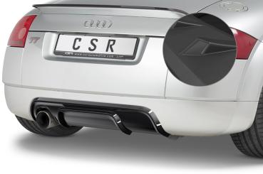 CSR Diffusor | Heckansatz mit ABE für Audi TT 8N HA248-L schwarz matt (Lackierung erforderlich)